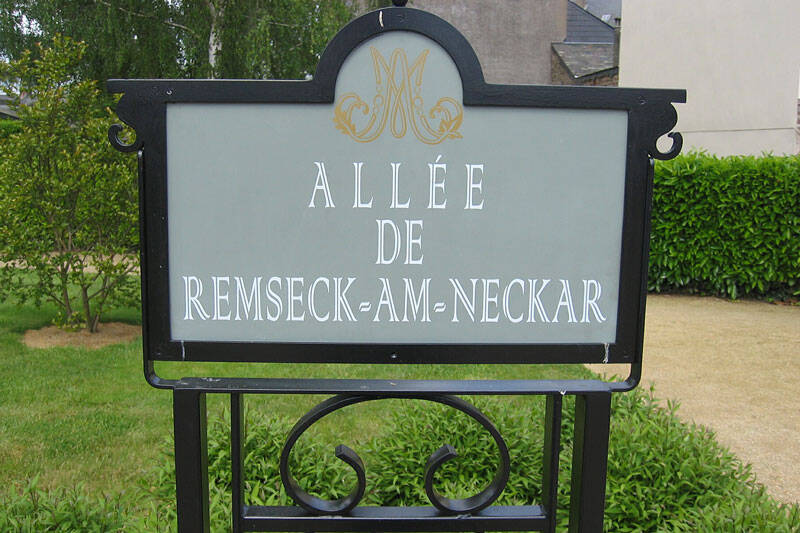 Meslay Schild Allee Remseck am Neckar