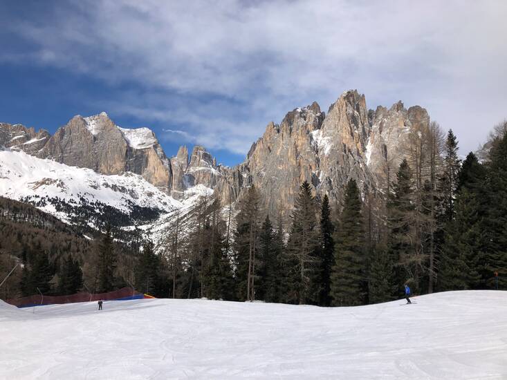 Schneebedeckte Berge.