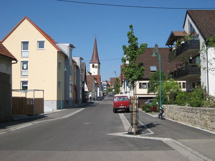 Ansicht Ludwigsburger Straße nach der Sanierung