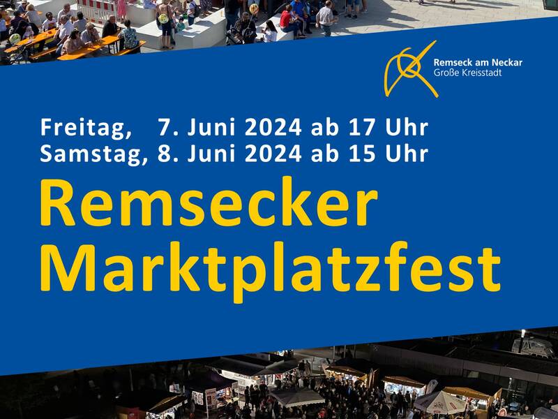 Plakat für das Marktplatzfest 2024